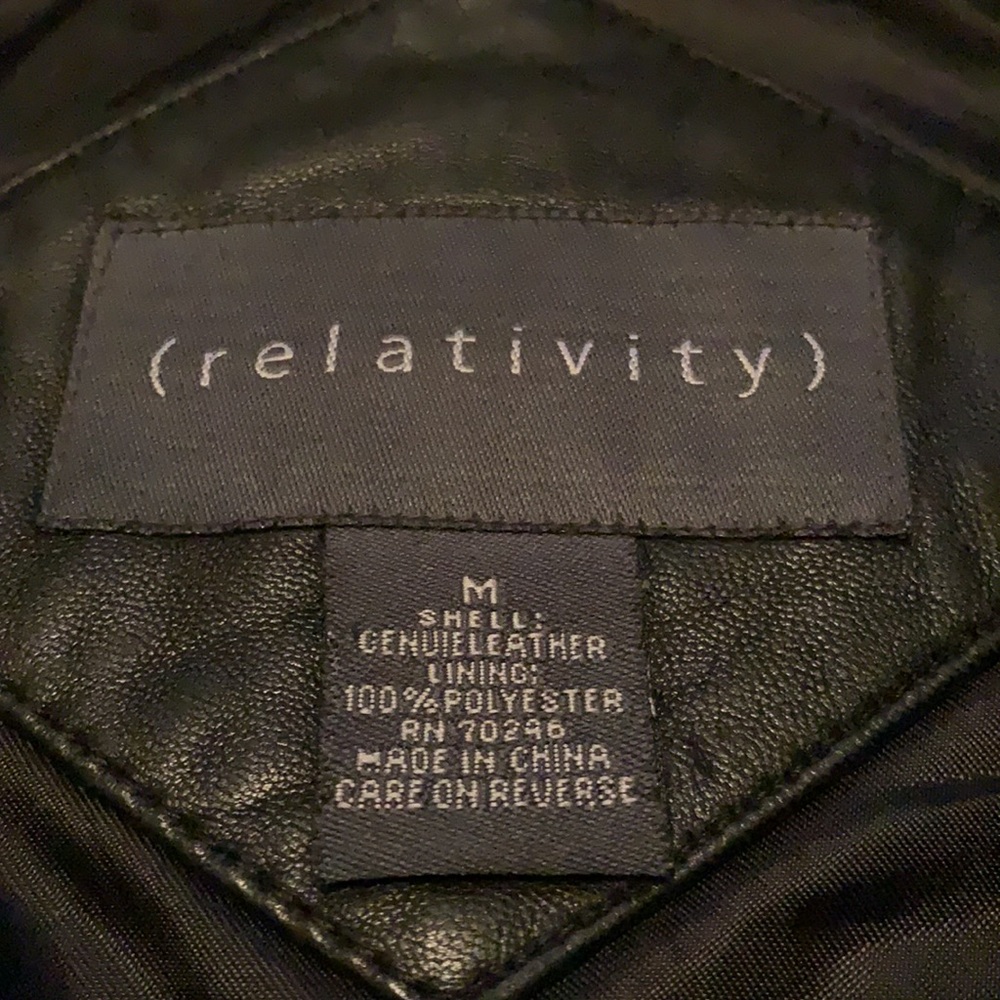 Relativity Black Leather Jacket - image 4